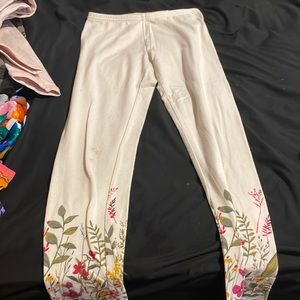 Old navy 10-12 girls flower leggings